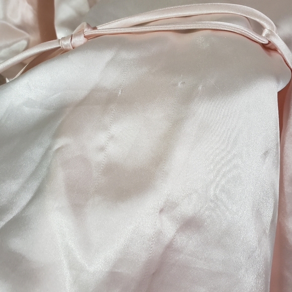 Rare vintage pink Colesce Couture two piece négligée set slip dressing gown - Picture 9 of 15